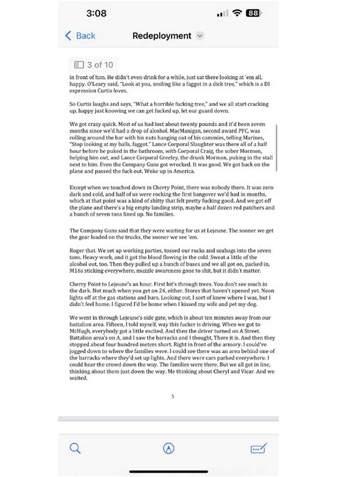 Redeployment Story Summaries .